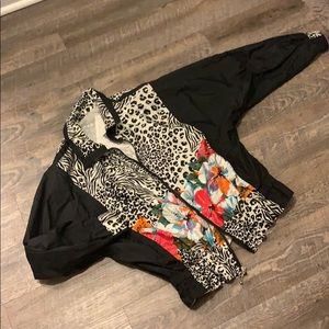 Vintage Flowery Windbreaker